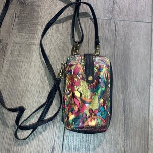 Sakroots Colorful Floral smart phone Crossbody Bag